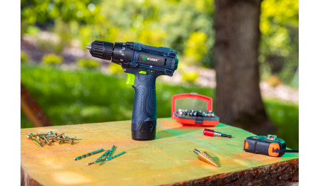 WIERTARKO WKRĘTARKA AKUMULATOROWA WALIZKA 18V 2AKU