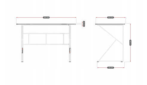 BIURKO GAMINGOWE KOMPUTEROWE DLA GRACZA HUZARO PL