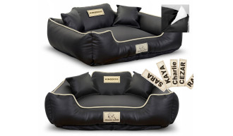 LEGOWISKO DLA PSA ROZBIERALNE EKOSKÓRA 115x95 IMIĘ 2