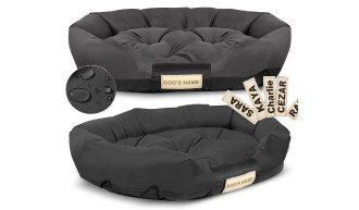 LEGOWISKO POSŁANIE DLA PSA WODOODPORNE 75x50 +IMIĘ 2