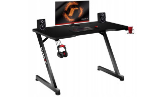 STÓŁ DLA GRACZA BIURKO GAMINGOWE KOMPUTEROWE HUZARO