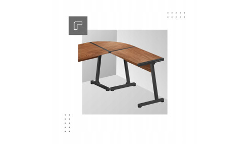 BIURKO KOMPUTEROWE NAROŻNE STOLIK BIUROWY SOLIDNE