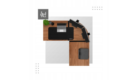 BIURKO KOMPUTEROWE NAROŻNE STOLIK BIUROWY SOLIDNE