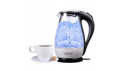 Czajnik Szklany Bezprzewodowy Podświetlany 1,7L