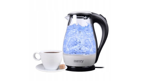Czajnik Szklany Bezprzewodowy Podświetlany 1,7L