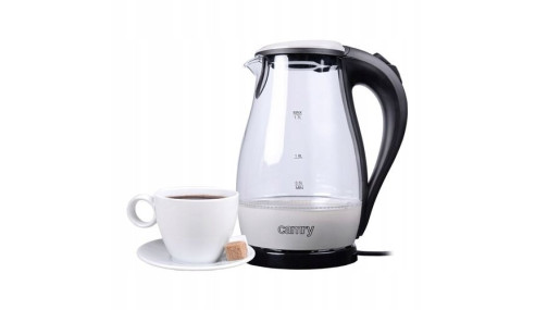 Czajnik Szklany Bezprzewodowy Podświetlany 1,7L