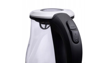 Czajnik Szklany Bezprzewodowy Podświetlany 1,7L