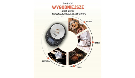 Waga Elektroniczna Precyzyjna Jubilerska Do 750g