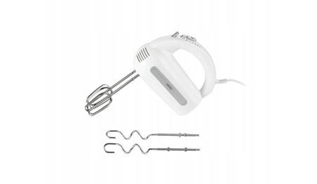 Mikser Ręczny z Misą Obrotową 4 Końcówki 600W