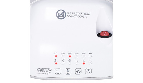 TERMOWENTYLATOR 1500W TERMOSTAT TIMER CAMRY LED