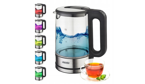 CZAJNIK ELEKTRYCZNY 1,7L 2200W MESKO ŚWIECI LED