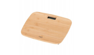 Elektroniczna Waga Łazienkowa Bambusowa Do 150KG 2