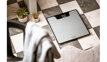 Elektroniczna Waga Łazienkowa Szklana LED 180kg