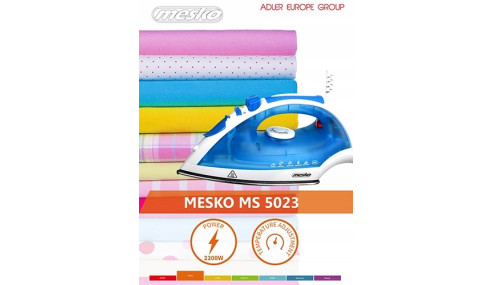 ŻELAZKO PAROWE STALOWE MESKO 2200W