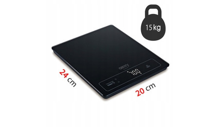ELEKTRONICZNA WAGA KUCHENNA CAMRY CZARNA LED