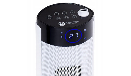 GRZEJNIK KOLUMNOWY Z NAWILŻACZEM LCD ADLER