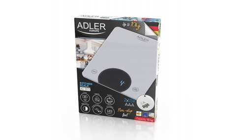 Elektroniczna Waga Kuchenna Do 10kg Szklana LED