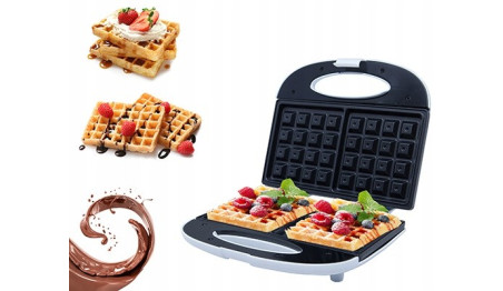 Gofrownica Adler 2 Gofry Solidna Biała 700W