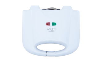 Gofrownica Adler 2 Gofry Solidna Biała 700W 2
