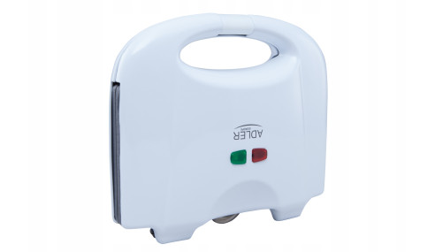 Gofrownica Adler 2 Gofry Solidna Biała 700W