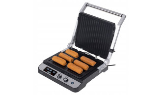 GRILL ELEKTRYCZNY 2W1 SKŁADANY OPIEKACZ 3000W LED