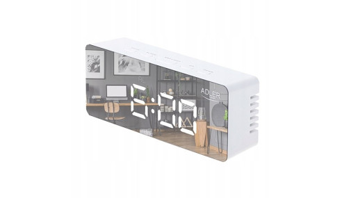 ZEGAR ELEKTRONICZNY BUDZIK TERMOMETR ADLER