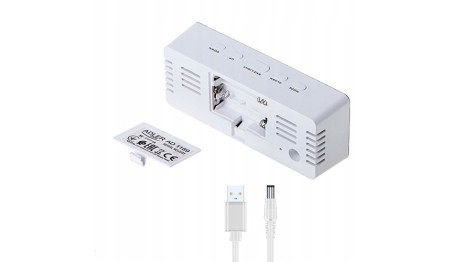 ZEGAR ELEKTRONICZNY BUDZIK TERMOMETR ADLER