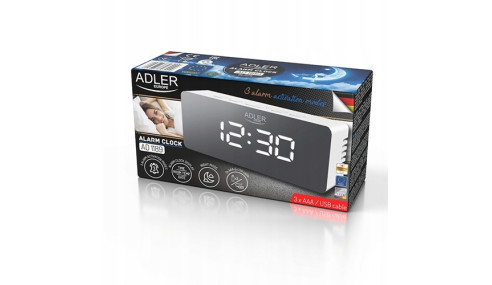 ZEGAR ELEKTRONICZNY BUDZIK TERMOMETR ADLER
