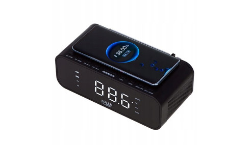 RADIOBUDZIK ŁADOWARKA INDUKCYJNA BLUETOOTH FM AUX