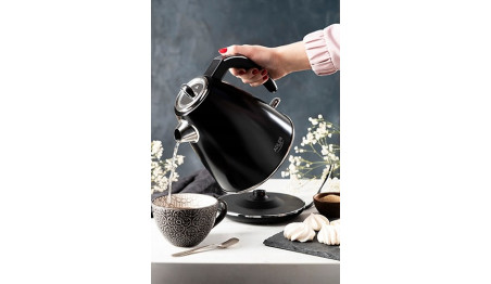 Czajnik Elektryczny Klasyczny Metalowy Czarny 1,5L