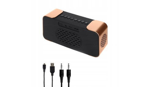RADIOBUDZIK FM ZEGAR ALARM BLUETOOTH SD USB ADLER