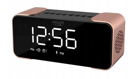 RADIOBUDZIK FM ZEGAR ALARM BLUETOOTH SD USB ADLER