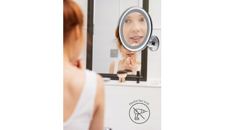 Lusterko łazienkowe kosmetyczne do makijażu LED