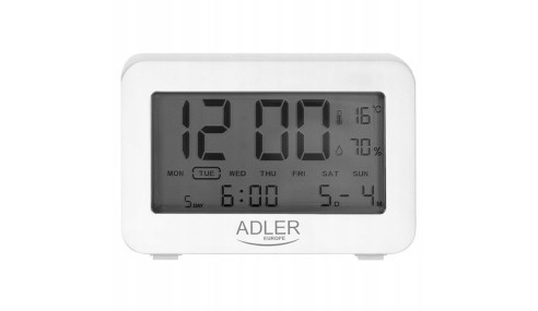 ZEGAR Elektroniczny STACJA TEMPERATURA BUDZIK WILG