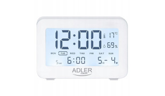 ZEGAR Elektroniczny STACJA TEMPERATURA BUDZIK WILG 2