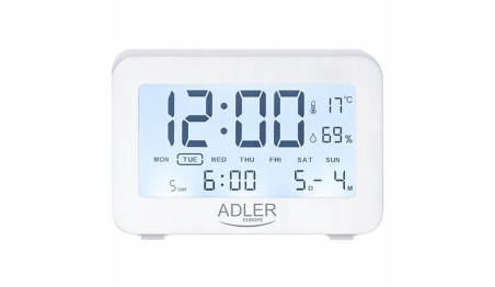 ZEGAR Elektroniczny STACJA TEMPERATURA BUDZIK WILG