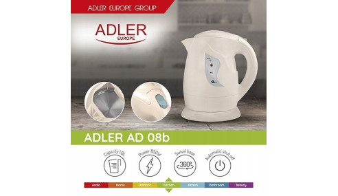 Czajnik Elektryczny Bezprzewodowy Plastikowy 1,0L