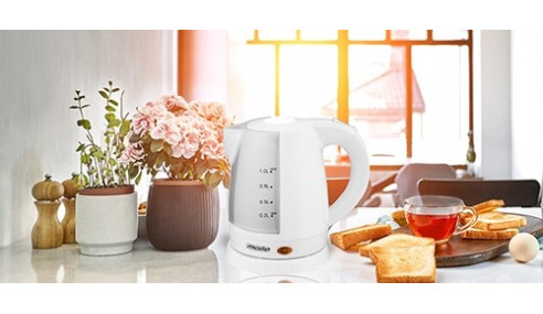 Czajnik Elektroniczny Plastikowy 1L Biały Mesko