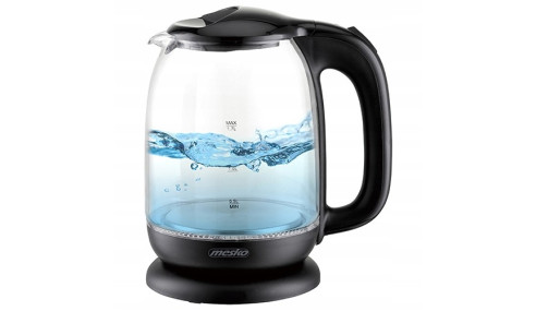 Czajnik Szklany Elektryczny Bezprzewodowy 1,7L Mesko