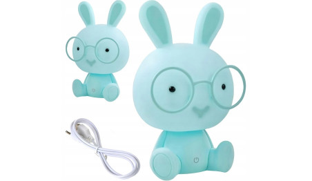 LAMPKA BIURKOWA Lampa Nocna DLA DZIECI Królik LED Dziecięca 3 TRYBY Światła