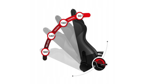 FOTEL GAMINGOWY obrotowy komputerowy biurowy REGULOWANY Krzesło dla Gracza
