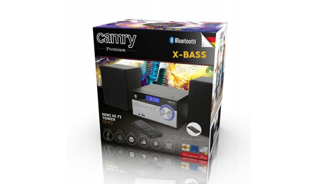 Mini Wieża HiFi z Bluetooth Stereo FM/CD/USB X-BASS