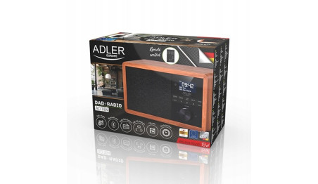 Radio DAB FM Prenośne + Bluetooth Pilot Zegar LCD