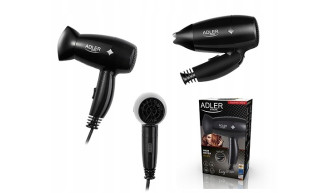 Suszarka do włosów 1400W składana mała Adler
