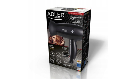 Suszarka do włosów 1400W składana mała Adler