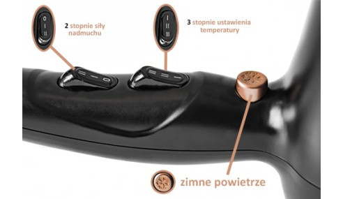 Suszarka do włosów MOCNA 2000W JONIZACJA DYFUZOR