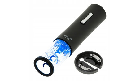 ELEKTRYCZNY KORKOCIĄG OTWIERACZ DO WINA LED ADLER