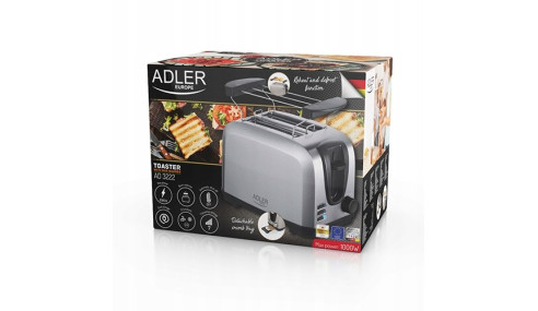 TOSTER OPIEKACZ Z RUSZTEM ADLER 1000W