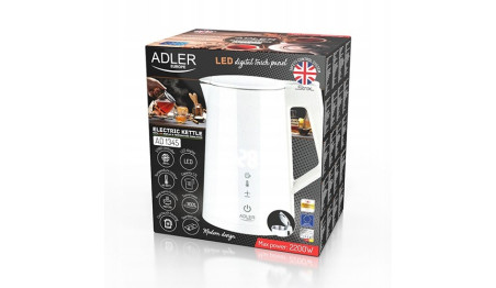 Czajnik elektryczny LED STRIX 1850W regulacja temperatury 1,7L Adler AD1345