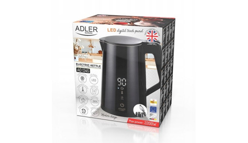 Czajnik elektryczny LED STRIX 1850W regulacja temperatury 1,7L Adler AD1345